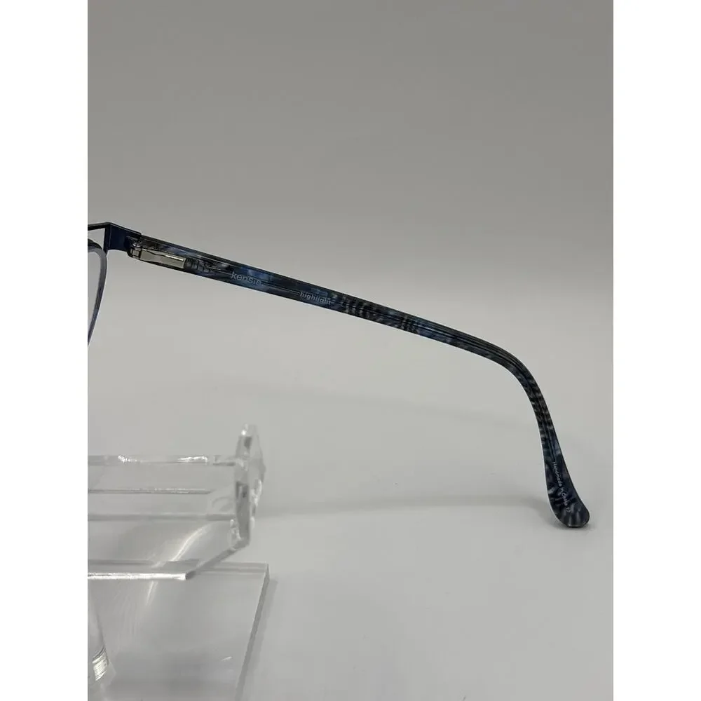 Kensie Highlighter Eyeglasses Blue Semi Rimless Frame 55-16-140 Women's